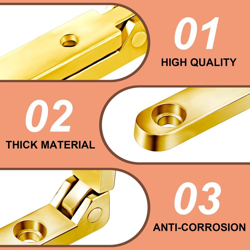 Joez Wonderful 12 Pcs 90 Degree Hinges, Wooden Box Hinge