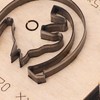 Leather Punching Die Wolf Shaped Alloy Steel and Birch High