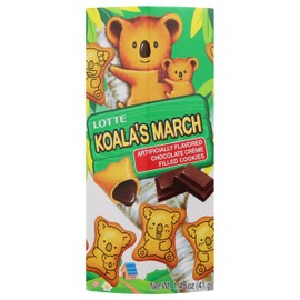 Lotte Koala's March Chocolate Crème Filled Cookies, 1.45 Ounce (Pack of 6)