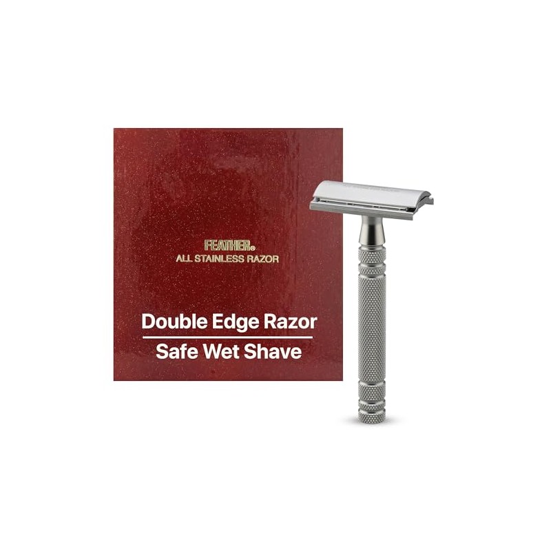 Feather All Stainless Steel Double Edge Shaving Razor