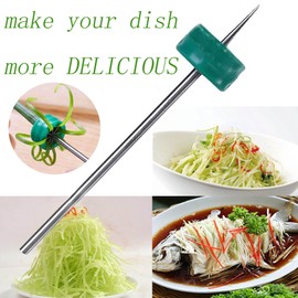 Plum Blossom Onion Cutter Multifunctional Stainless Steel Vegetable Green Onion Knife Chopper Shredder Restaurant Kitchen Gadget Onion Shredded Knife Kitchen Cutting Tool (1 Pcs)