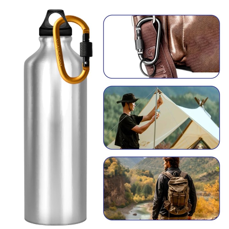 Ram® 3 Pack Locking Carabiner Aluminium Alloy D Ring Carabiners