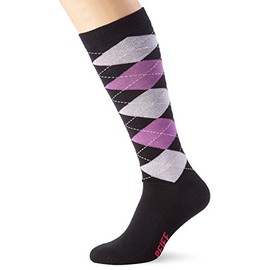 Pfiff Unisex Checked Riding Socks with Reinforced Foot Bed 100322, multicolour, 34-36
