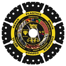 1 x SabreCut VBSC180MU 180mm (7 inch) x 22.23mm Bore Vacuum Brazed Multi Material Cutting Angle Grinder Circular Saw Diamond Disc Blade