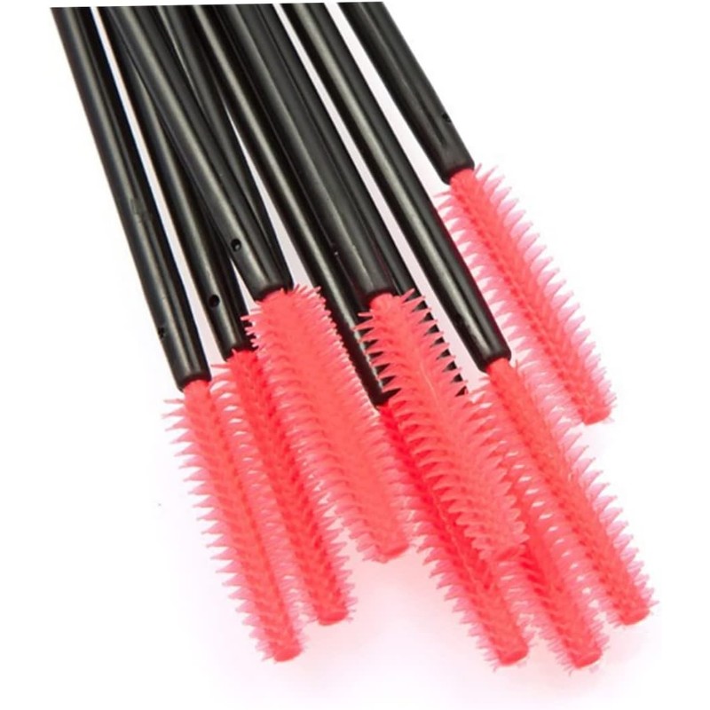 Cepillos para pestañas, 50PCS/PACK Cepillo de pestañas de silicona desechable
