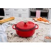 Lodge 4.5 Quart Enameled Cast Iron Dutch Oven with Lid