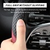 povtii Car Steering Wheel Cover, 15 Inch Leather Breathable Auto