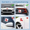 2 Pack Magnetic L Plates for Car, Fully Magnetic Learner