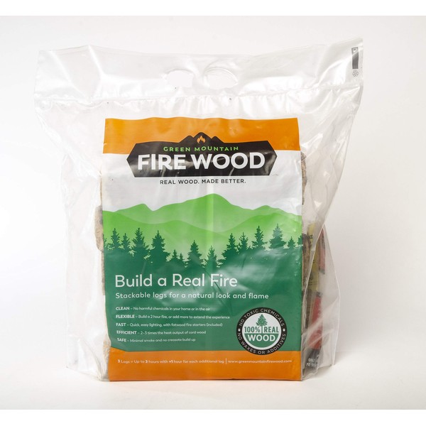Green Mountain Firewood 8 Log Bundles – The Cleanest, Most Efficient, Most Advanced Fire Wood on Earth…