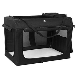 X-ZONE PET 3-Door Folding Soft Dog Crate, Indoor & Outdoor Pet Home, Multiple Sizes and Colors Available
