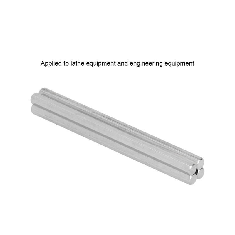 10Pcs Long Rod Nut Hex Coupling Straight Bar Stainless Steel