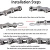 Runseaway 6 Pairs 11 Speed Steel Bike Chain Link, Reusable