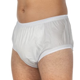 Suprima 1-206-039 Unisex PVC Incontinence Briefs Size 40 Light Blue