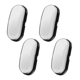 X-STYLE Side Marker Led 12V 24V Truck Led White 9 LED Side Marker Lamp Car Width Light Bright Trailer Bus Tank Truck Shoulder Light Signal Light Marker Lamp Pack of 4 (White)