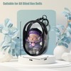 Clear Figures Display Bag, Portable Figures Storage Bag with Keychain,