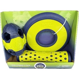 Zeus Fitness Large Breed Dog Toys - Tough Chew Toys, 3-Pack - Floatable & Pool Safe