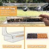 LUJII Shatterproof Window Bird Feeder with Strongest Suction Cups, Wild