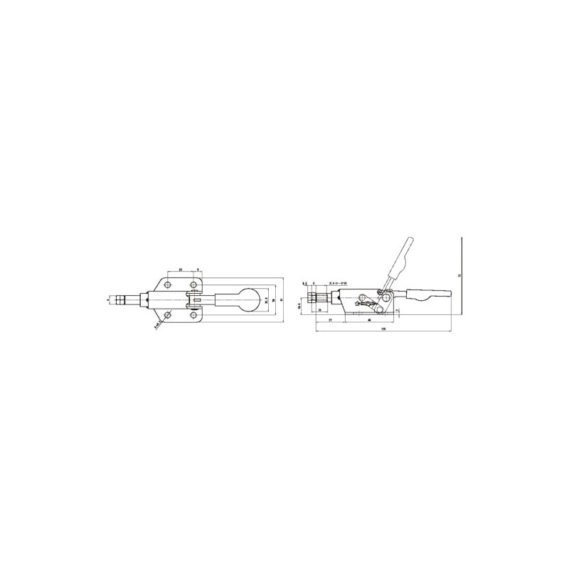 SUPERTOOL TP07F Horizontal Push Type Toggle Clamp