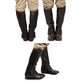 Riders Trend 100323B Kids' Mini Chaps Brown brown Size:XXS = Mollet (27-31) cm x Hauteur-36cm