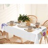 Flower Modern Quartz Table Cloth for Rectangle Table 60x84 Inch