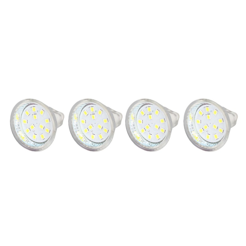 4PCS MR11 12LED Light Bulb 2W 300LM Spot Light Bulb