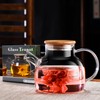 PARACITY Glass Teapot Stovetop 34 OZ/1000ml, Borosilicate Clear Tea Kettle