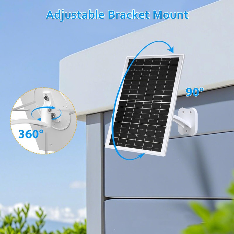 Zivif 13W 5V Solar Panel for Security Cameras, Solar Charger