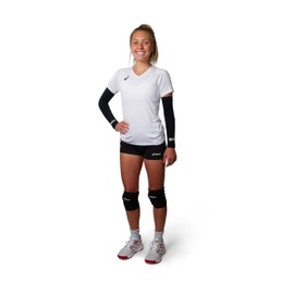 Tandem Sport Volleyball Arm Compression Sleeve - Arm Protection for Floor Burns and Bruises - Black, S/M - Single Sleeve
