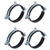 sourcing map 4 Pcs Split Ring Pipe Hanger, 100mm/3.94inch Adjustable