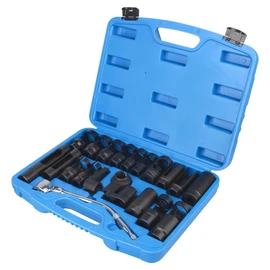 DAYUAN 21pcs Oxygen Sensor Socket Set, Oil Pressure Sending Unit Socket Set O2 Sensor Removal Socket Fit for Auto Truck Car