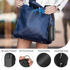 Beautyflier Ear Wax Removal Tools Storage Bag, Earwax Remover Tool Case, Compatible with BEBIRD Ear Cleaner Endoscope Earwax Remover Kit, PU Soft Leather Bag for Ear Wax Removal Tools (Bag Only)