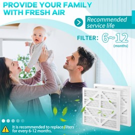 KQGLQLW 10 Pack HEPA 550 Air Filter Replacement Set Compatible with AlorAir CleahShield HEPA 550 Air Scrubber and Abestorm HEPA 550 Air Scrubber MERV-13 Filter Size 13.7×14.8×0.8 in