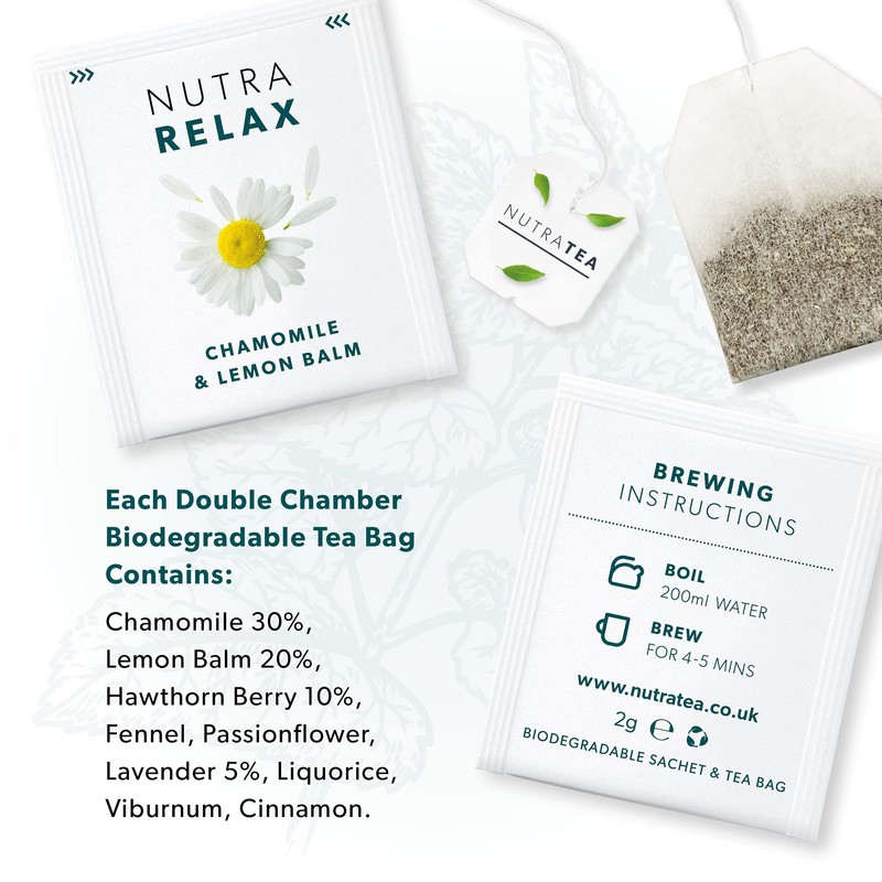 NUTRARELAX - Sleep and Calming Tea – Helps with Relaxation