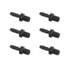 Fachmann 6PCS Plastic Hose Barb Fitting, Male Thread connector pipe