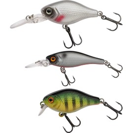 Berkley Pulse Racer Fishing Lure, High-Speed Hard Bait for Asp, Pike, Perch & Predators, Long Casting with S-Curve Action, Ideal for Freshwater & Fast-Current River Fishing Anglers, 7cm, Perch