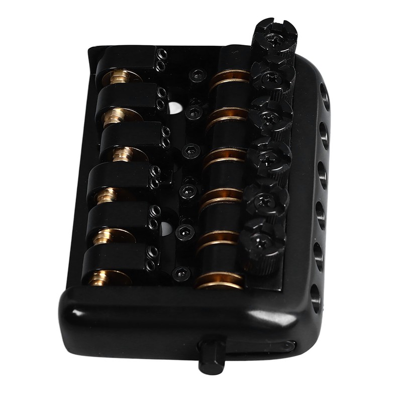 Headless Guitar Bridge Tailpiece Fixed 6 String Electric Guitars Roller
