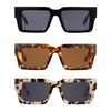 JM Fully Magnified Reading Sunglasses Women with Spring Hinge, Fashion