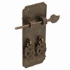 Antique Handles Plum Orchid Bamboo Chrysanthemum Chinese Retro Antique Brass