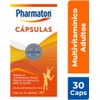 Pharmaton multivitamin for adults. Improve daily performance. 30 capsules of