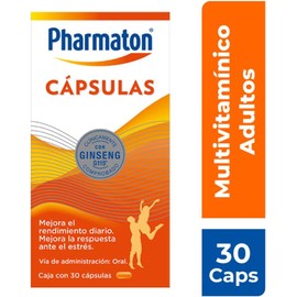 Pharmaton multivitamin for adults. Improve daily performance. 30 capsules of 40 mg each