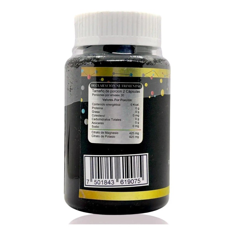 Sunahe Citrato Magnesio Potasio Cápsulas 850mg Suplemento Nutricional