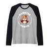 Cute Hamster Power Girl Furry Friend Superhero Raglan Baseball Tee