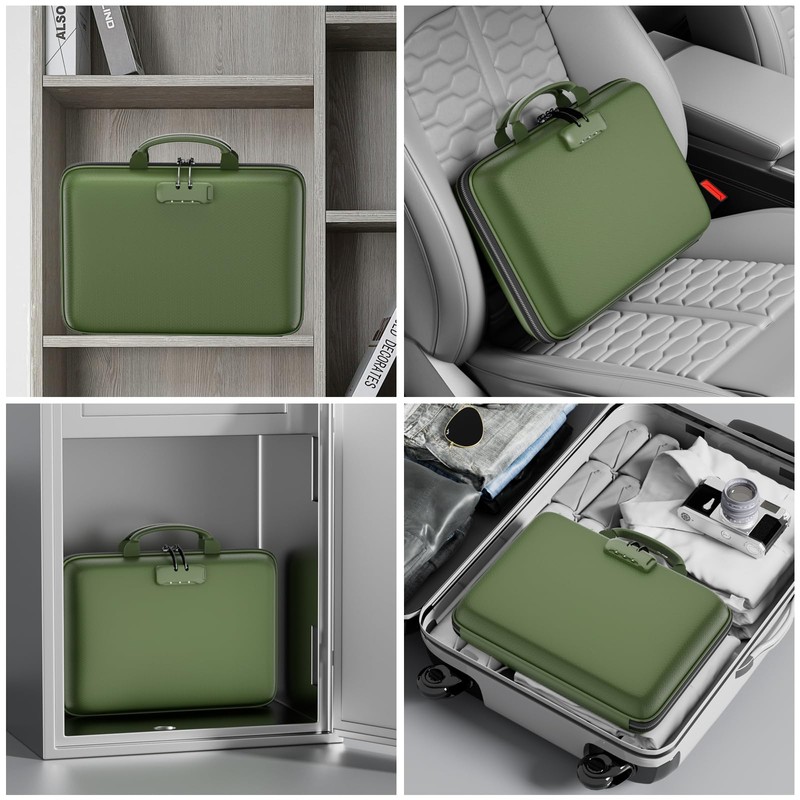 DocSafe Fireproof File Organizer with Lock, Hard-Shell Case Fireproof Document
