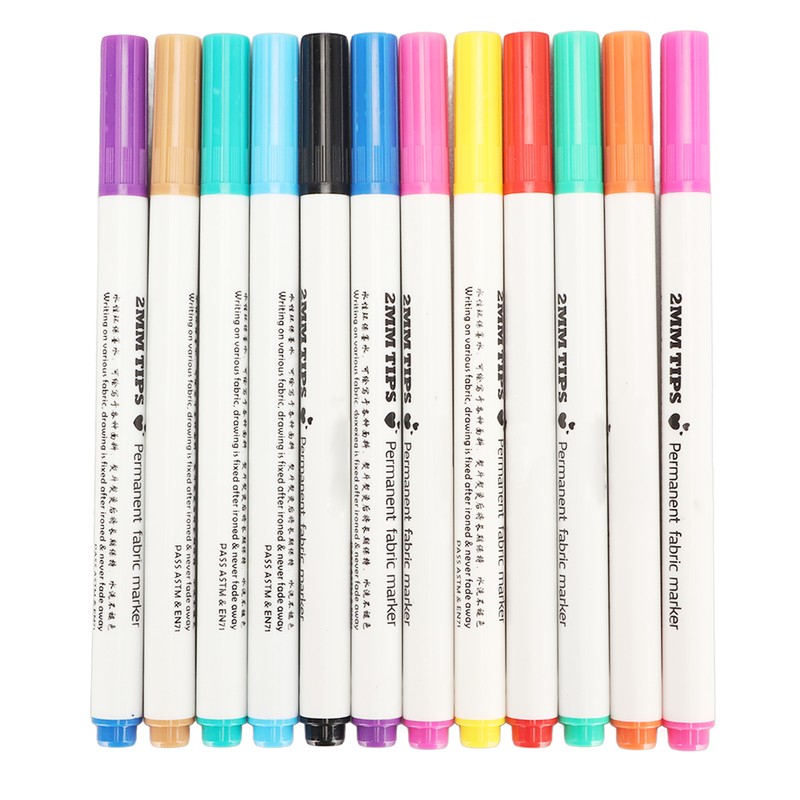 12pcs Disappearing Ink Pen Colorful Write Smoothly DIY Water Erasable