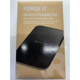 RadioShack Sleek Thin Wireless Charging Pad (Black) with Power Adapter