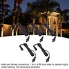 5pcs 4.9ft Deck Light Extension Cable IP67 Waterproof Extension Cord