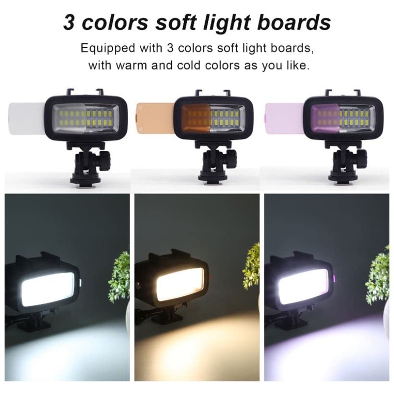 Waterproof LED Colour Light for GoPro / Insta360 / Osmo