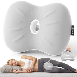 Leg & Knee Pillow for Side Sleepers - Smooth Spine Alignment Pillow - Memory Foam Knee Pillows for Back Hip Pain, Spine Aligning, Sciatica, Surgery Recovery, Pregnancy