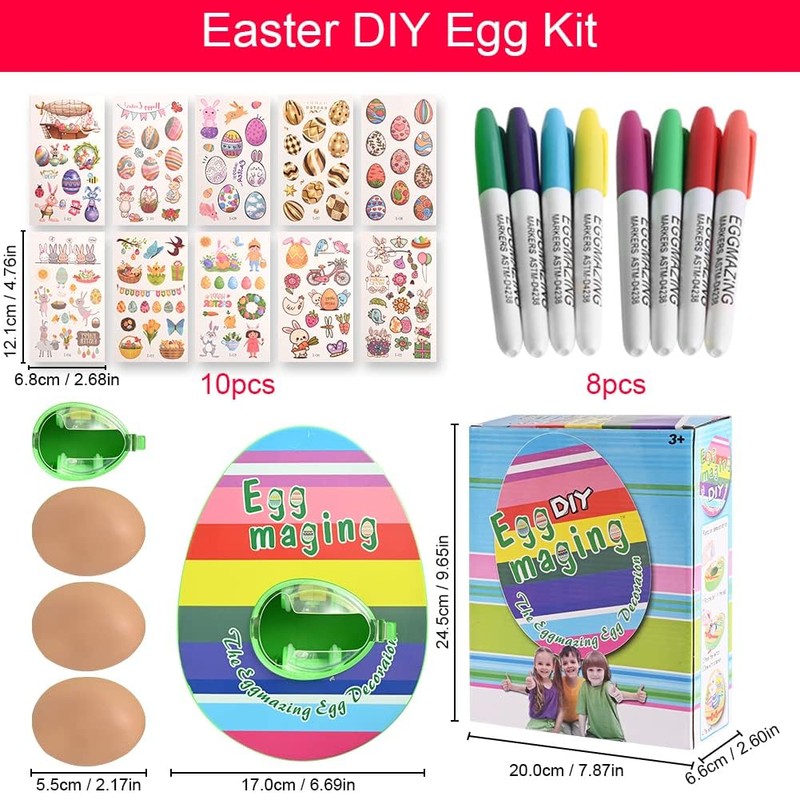 Abnaok Easter Egg Machine, Easter Egg Decoration Set, Easter Egg
