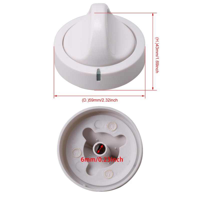 Mxfans Plastic Dryer Timer Control Knob Handle Replacement Part 131873500